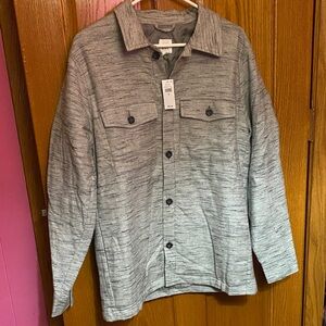 GAP Men's Heather Gray Shirt Jacket